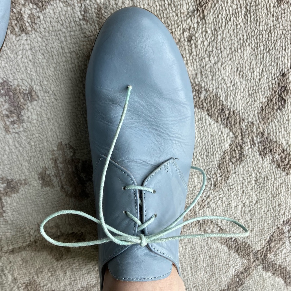 Re-Soul light blue derby shoes size 40/9.5